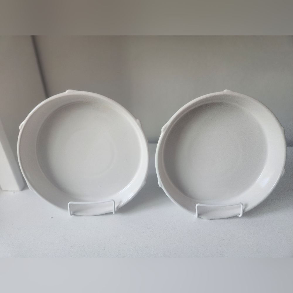 Temptations White Ceramic Serving Bowls - Set of 2